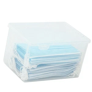 US (21.5x14x10cm/8.5x5.5x3.9in)Transparent Storage Box Large Capacity Plastic Cl - Picture 1 of 16