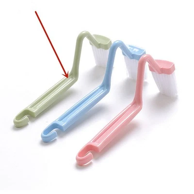 Escova sanitária curva com cabo longo - Ferramenta de limpeza de lacunas para áreas de difícil acesso - Imagem 1 de 4