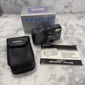 Yashica Microtec Zoom 70 Kyocera 35mm Film Point Shoot Camera Tested Working - Picture 1 of 15