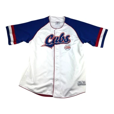 Camiseta deportiva de los Chicago Cubs para hombre XL blanca con botones manga corta MLB béisbol adulto hombre Foto 1 de 4