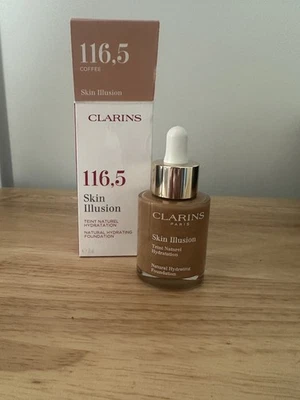 Clarins Skin Illusion1 fl oz / 30 ml. Shade 116,5 Coffee. NEW. - Image 1 of 4