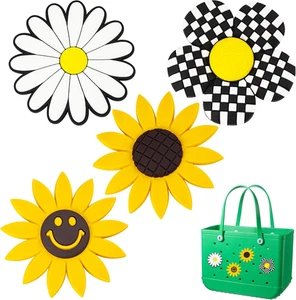 Rubber Beach Bag Accessories Charms for Flower?Bogg Bag Decorations for Differen - Picture 1 of 12