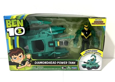 VEHÍCULO TANQUE ELÉCTRICO BEN 10 DIAMONDHEAD Y FIGURA EXCLUSIVA PLAYMATES TOYS 2017 NUEVO Foto 1 de 4