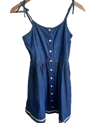 Vestido Ralph Lauren Polo Denim Supply Clásico Preppy Jean Niñas Talla 16 Foto 1 de 4