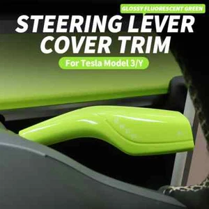 Steering column Shift lever cove Fluorescent Green For Tesla Model Y/3 - Imagen 1 de 15