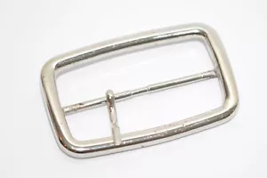 Solida Fibbia per Cintura Fibbia per Tasca degli anni 80 per Larghezza 60 mm, Argento - Foto 1 di 9