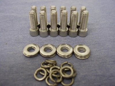 Ford Essex V6 STAINLESS STEEL CAP Head Rocker Cover Bolts & Washers (STD ROCKER) - Image 1 of 4