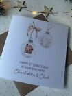 Personalised Handmade Christmas Card - 1st Christmas in your New Home