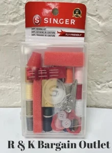 Singer Sewing Travel Kit in Storage Box 34 PC Set Thread Needle Scissors - Picture 1 of 1