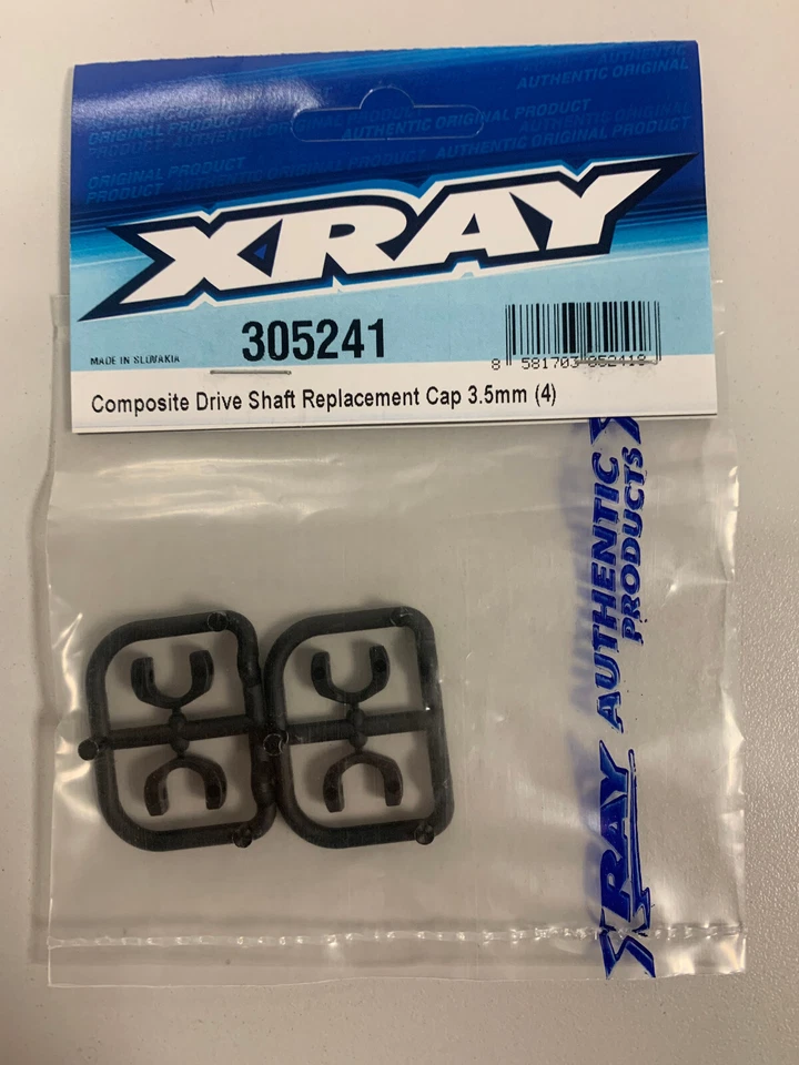 Xray DRIVE SHAFT REPLACEMENT PLASTIC CAP 3.5 MM 4PC T2 T3 T4 1/10 305241 1223 - Photo 1/1