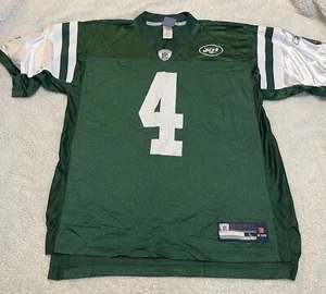 Reebok Onfield Equipment NFL New York Jets Brett Favre Jersey Men's L Green - Picture 1 of 9