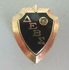 Usa Fraternity Pin Delta Epsilon Beta Sigma. Made In Gold. Diamond. Marked. 1366