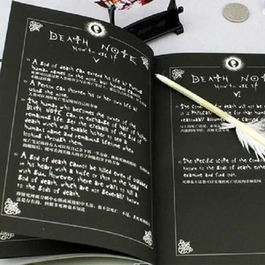 Death Note Japanese Anime Notebook + Feather Pen Writing Journal Costume Cosplay - Picture 1 of 7