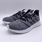 Adidas Puremotion Women Size 6 Gray Knit Athletic Shoes Lace Up Low Top