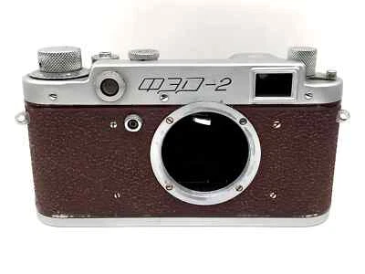 FED 2 Typ B Messsucherkamera rot Analogkamera Body Gehäuse Sucherkamera (M39) - Bild 1 von 4