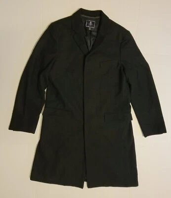 J. Abrigo de lana Crew para hombre 40 negro muy bonito Foto 1 de 4