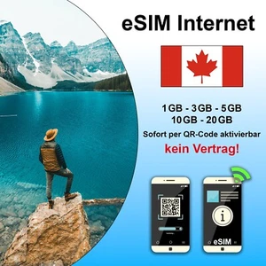 Carte eSIM Canada - Internet uniquement - Sans contrat | Carte SIM numérique avec Internet - Photo 1/7