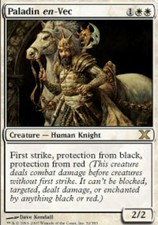 Paladin en-Vec ~ Lightly Played 10th Edition Tenth MTG Magic UltimateMTG White C