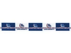 Gonzaga University Bulldogs 7/8" GROSGRAIN RIBBON 1,3,5,10 YARDS - Picture 1 of 1