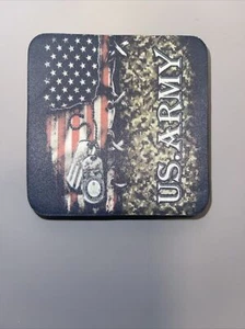 Handmade US army Coaster/set Of Four - Picture 1 of 2