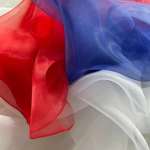 Sheer Organza Fabric Drape decoration Material 150cm royal color mix 1m each - Picture 1 of 2