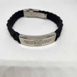 Bracelet Son Gift Believe In Yourself Love Dad - Picture 1 of 7