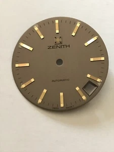 ZENITH vintage dial for Automatic, 28,6mm, bronze tone, NOS, 2542, 2562, 2572 - Foto 1 di 5