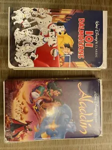 101 Dalmatians & Aladdin LOT Walt Disney's Classics (Black Diamond VHS) - Picture 1 of 7
