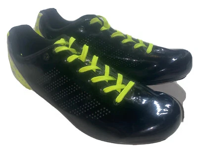 Louis Garneau Signature 84 Cycling Shoes Mens EU 46 US 12.5 Black Yellow Lace Up - Image 1 of 4