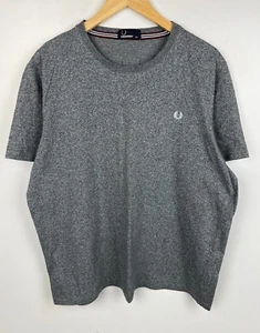 CAMISETA FRED PERRY Talla 2XL Hombre Manga Corta Cuello Redondo Gris - Excelente Estado - Imagen 1 de 4