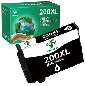 1x 200XL Black Ink Compatible for Epson Expression Home XP-310 WF-2540 Printer - Picture 1 of 5
