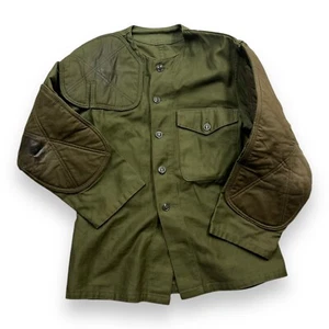 Vintage 70s 80s Small Military Shooting Jacket Od Green Right Handed - Picture 1 of 13
