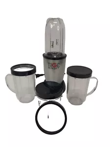 Magic Bullet Model-MB1001 With 3 16oz Cups 1 Blade 2 Rings & 2 Lids Tested EUC  - Picture 1 of 9