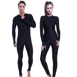 Costume da bagno uomo donna pezzo unico pelle di squalo corpo intero costumi da bagno surf immersione - Foto 1 di 9