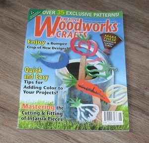Creative Woodworks Crafts magazine June 2011 patterns Garden Stakes vegetables - Picture 1 of 2