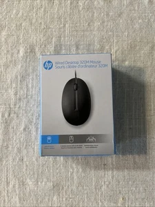 HP Wired Desktop 320M Optical Mouse USB Brand New In Original Packaging - Picture 1 of 3
