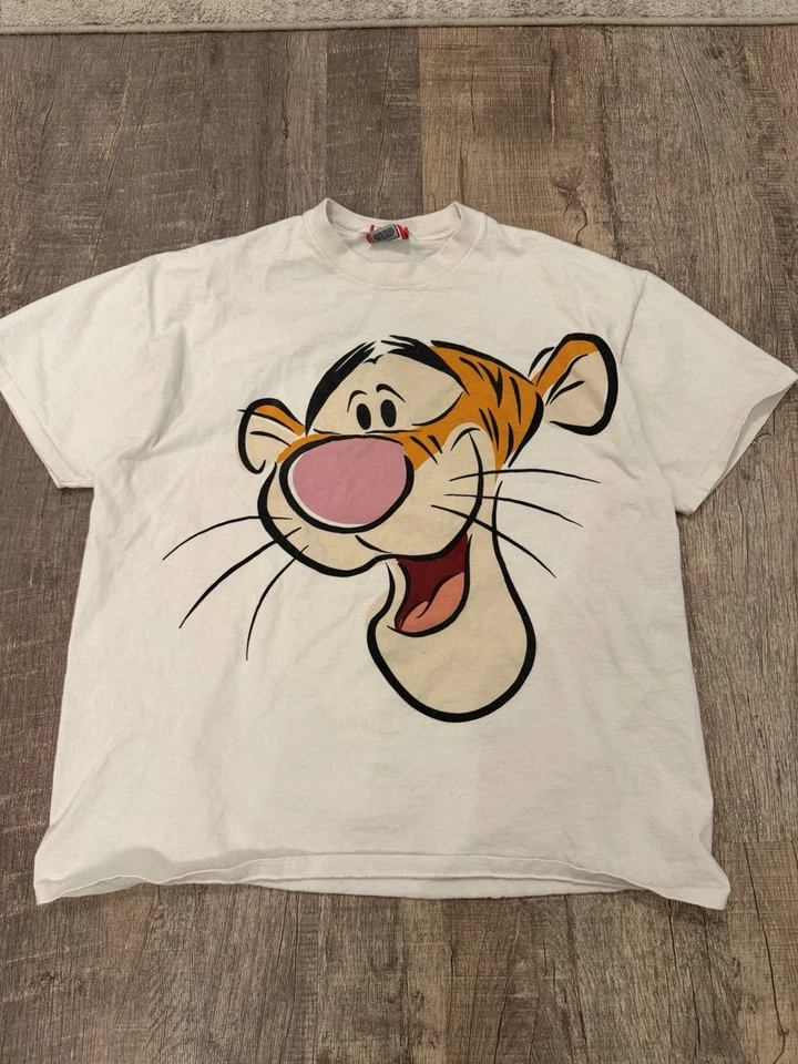 Camiseta vintage años 90 Disney cara completa impresión tigger cosida única Foto 1 de 4