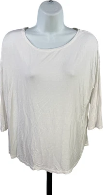Camisa blanca manga 3/4 Majestic Paris for Neiman Marcus para mujer - 3 Foto 1 de 3