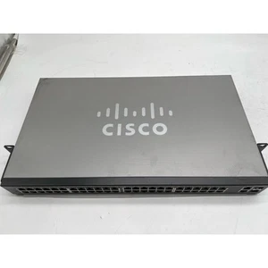 Cisco SG200-50P 50-Port Gigabit PoE Smart Network Switch Gray - Picture 1 of 6