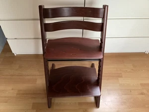 Stokke Tripp Trapp 3. Generation dunkelbraun Hochstuhl Newborn fähig Baby Set☘️ - Bild 1 von 10