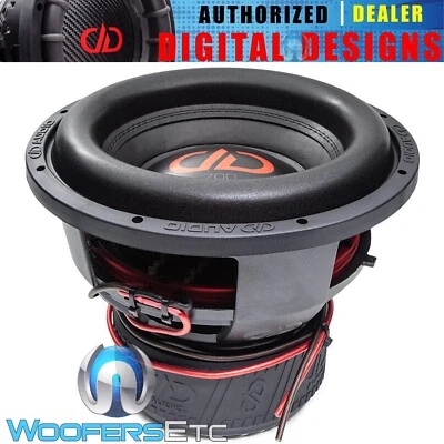 SUBWOOFER DD AUDIO 712F-D4 12" 4500W DOBLE 4 OHMIOS COCHE SUBWOOFER ALTAVOZ BAJO NUEVO Foto 1 de 4