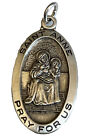 Vintage Catholic Sterling Silver St Anne Medal 3.4 Grams Silver