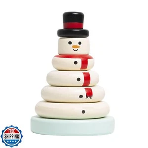 Pearhead Christmas Snowman Stacking Toy Set, Holiday Toys for Toddlers, Baby - Picture 1 of 5