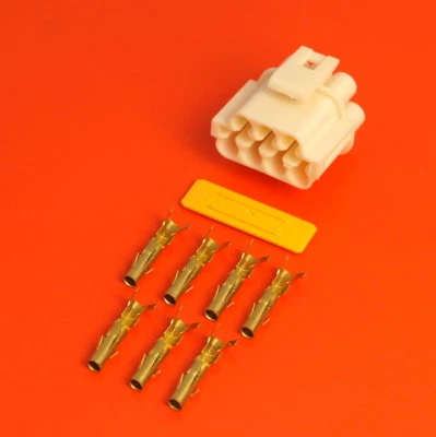 Lucas Rists 7 Way White Receptacle TTS Series Electrical Wiring Connector Kit - Image 1 of 4