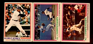¡Subconjunto de 3 cartas de la serie mundial y campeonatos Topps 1978 con Reggie Jackson! - Imagen 1 de 1