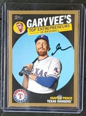 **FIRMADO** 2019 Topps Serie 2 Gary Vee Hunter Pence Gold Parallel - 42/50 Foto 1 de 4