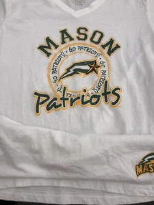 GEORGE MASON PATRIOTS T-Shirt von PRO EDGE Damen SMALL weiß Rundhals SAUBER - Bild 1 von 6