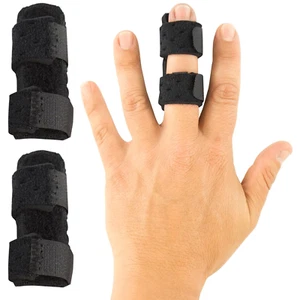 Finger Splint (2 Pack) - Universal Finger Straightener - Broken and Trigger Fing - Picture 1 of 12
