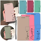 Custom Name Leather Case Magnetic Cover For Samsung Galaxy S24 Ultra S23 S22 S21
