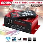 200W Bluetooth 2 Channel Amplifier Receiver Hi-Fi Integrated Amp DC 12V